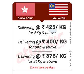 Courier service from India to Malaysia with fast delivery