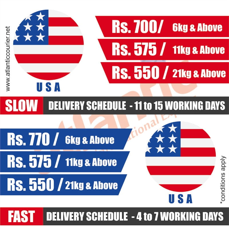 International courier from India to USA with express delivery