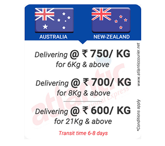 australia newzealand courier price