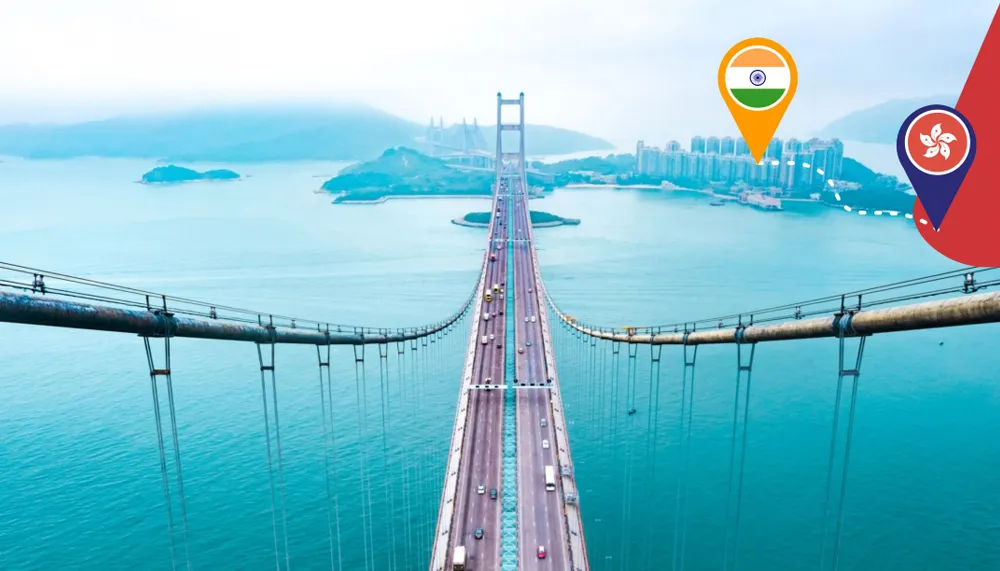 Courier service from India to Hong Kong