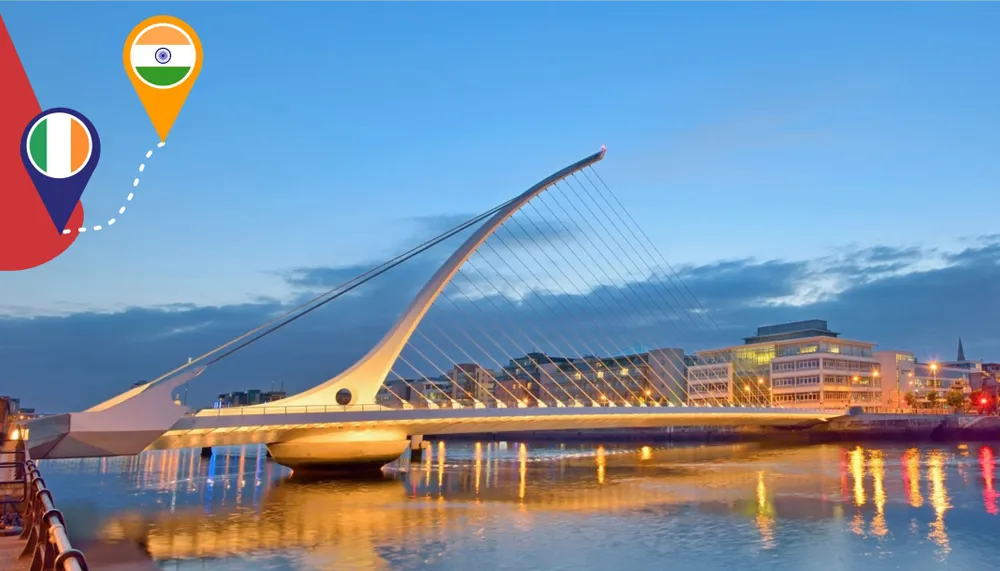 Courier service from India to Ireland