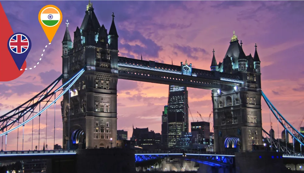 Courier service from India to UK