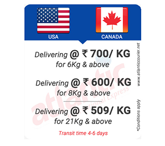 Dedicated Courier to USA & Canada from Pune